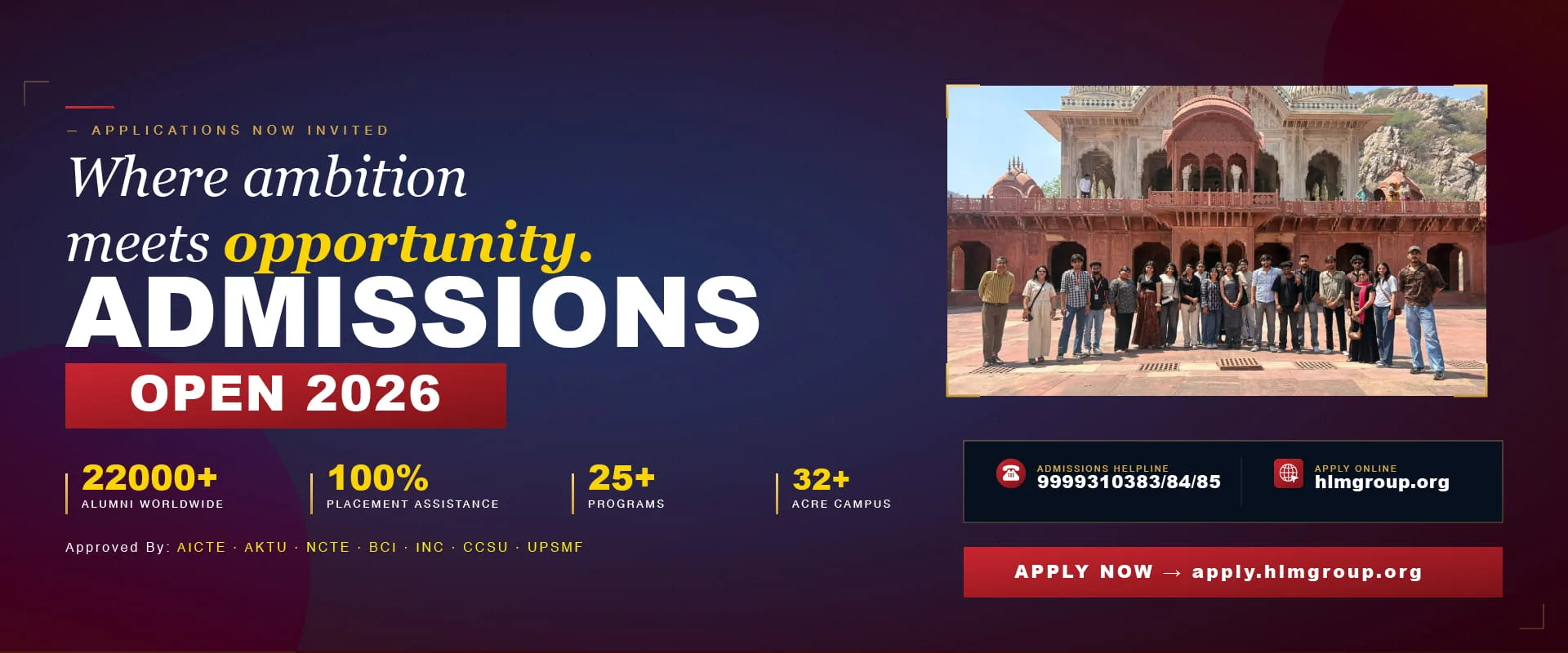 Admissions 2026-27