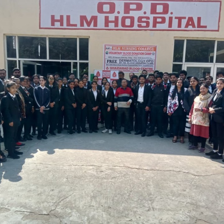 HLM Nursing College recently held a Voluntary Blood Donation Camp