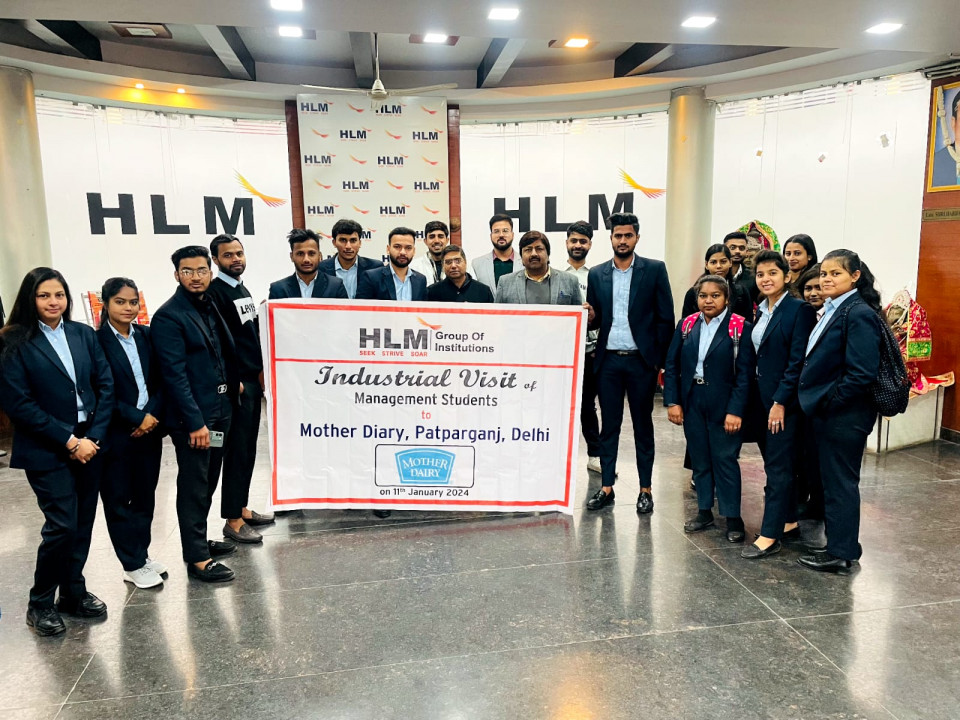 MBA Students at the HLM group of institutions had an enriching industrial visit to Mother Dairy