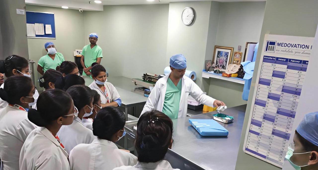 Students of ANM and GNM are getting clinical exposure at Yashoda Hospital
