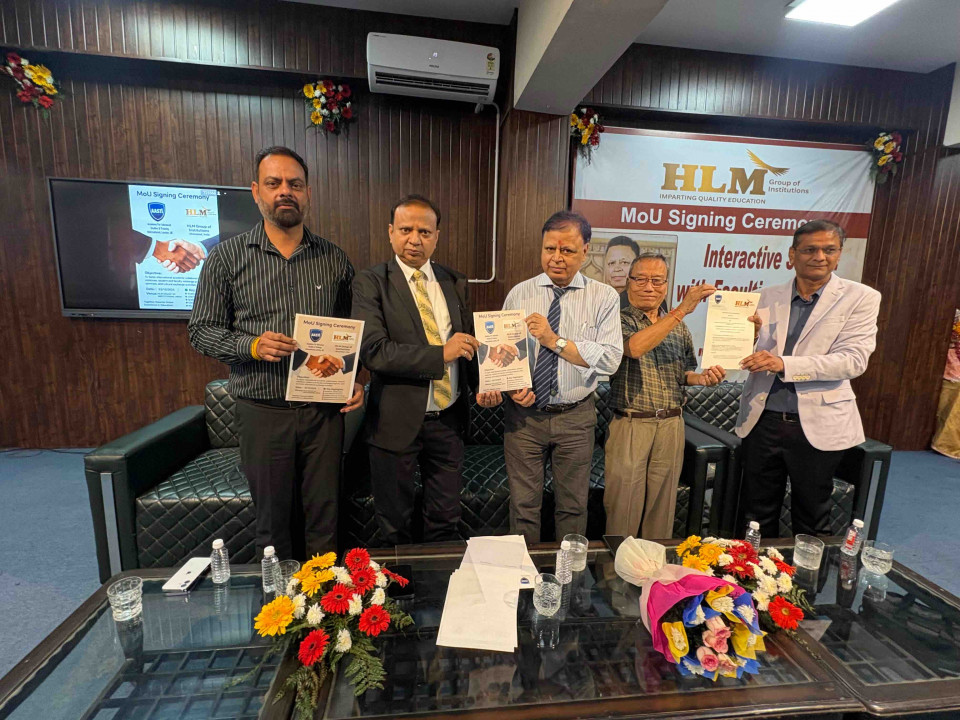 A Memorandum of Understanding was signed between HLM Group and AASTI, London, UK